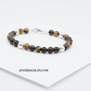 Pulsera Piedras Ojo de Tigre. Hera Colección Diosas Griegas