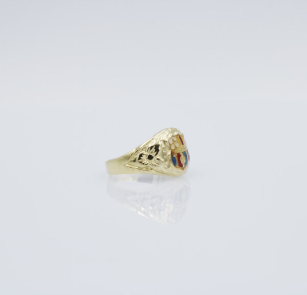 Sello de F.C. Barcelona en Oro 18k mujer.Niño - Imagen 2