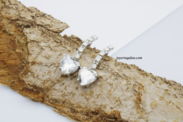 Pendientes de Plata Piedras Cristal Swarovski - Imagen 5