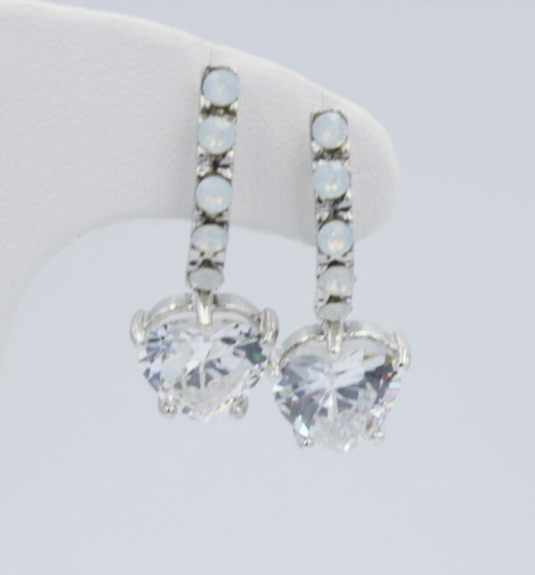Pendientes de Plata Piedras Cristal Swarovski - Imagen 3