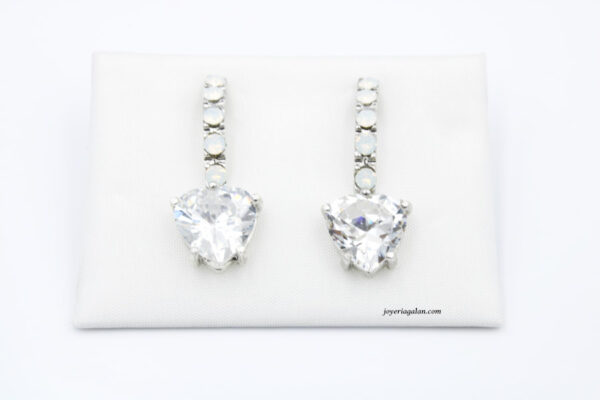 Pendientes de Plata Piedras Cristal Swarovski