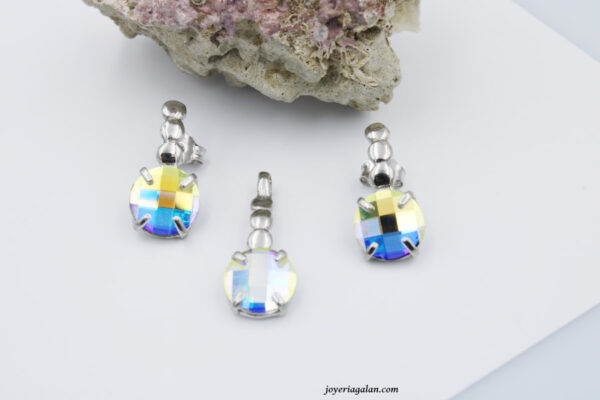 Juego de Plata Piedras Cristal Swarovski 6-A349 - Imagen 3