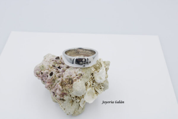 Sortija Pierre Cardin con Brillantes  en Plata Ley - Imagen 4