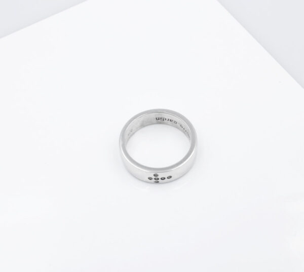 Sortija Pierre Cardin con Brillantes  en Plata Ley - Imagen 2