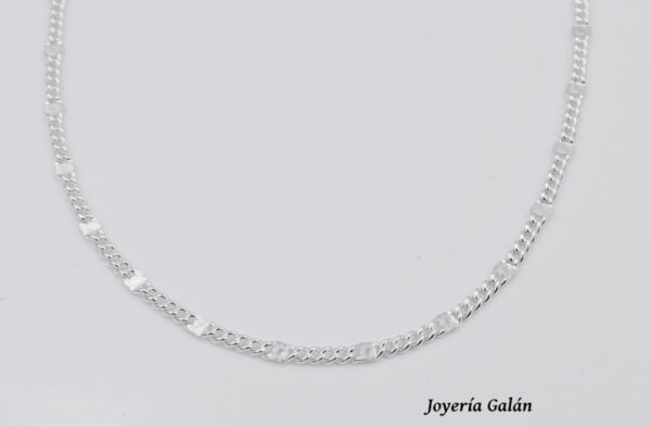 Cadena Fantasia en Plata de Ley 42 cm