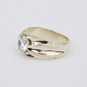 Solitario Hombre Oro 18k