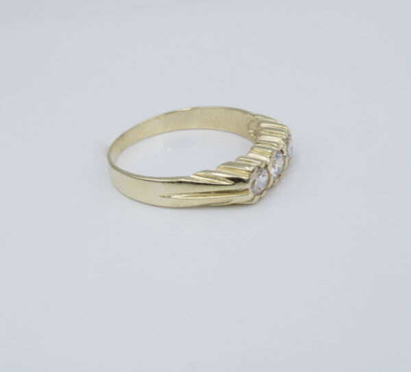 Sortija modelo Tresillo para hombre en Oro 18 k - Imagen 2