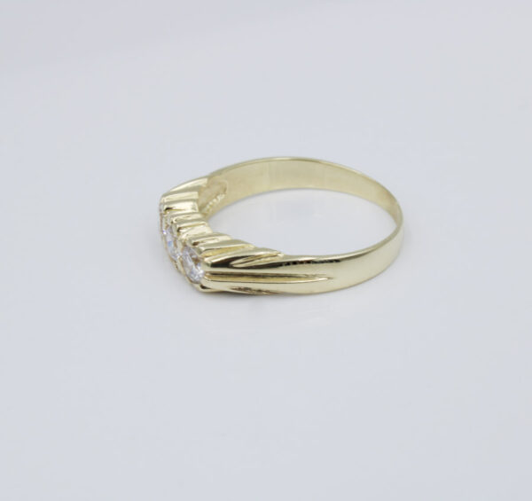 Sortija modelo Tresillo para hombre en Oro 18 k - Imagen 3