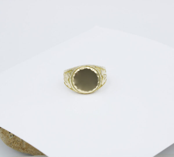 Sello  Oro 18k 750 mls redondo. hombre - Imagen 5