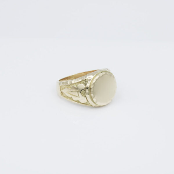 Sello  Oro 18k 750 mls redondo. hombre - Imagen 3