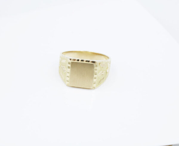Sello Cuadrado Oro 18K. hombre - Imagen 3