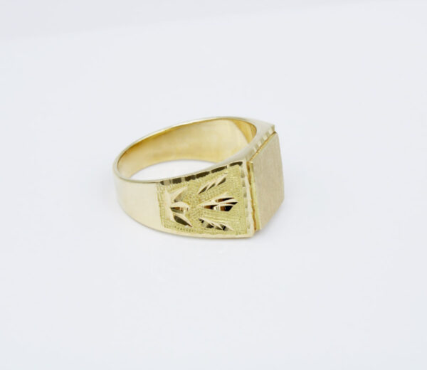 Sello Cuadrado Oro 18K. hombre - Imagen 2