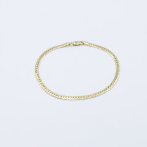 Pulsera Serpiente plana en Oro 18 k