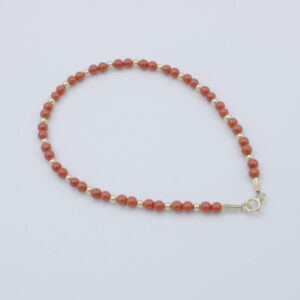 Pulsera Perlas de Coral y Oro 18 k.