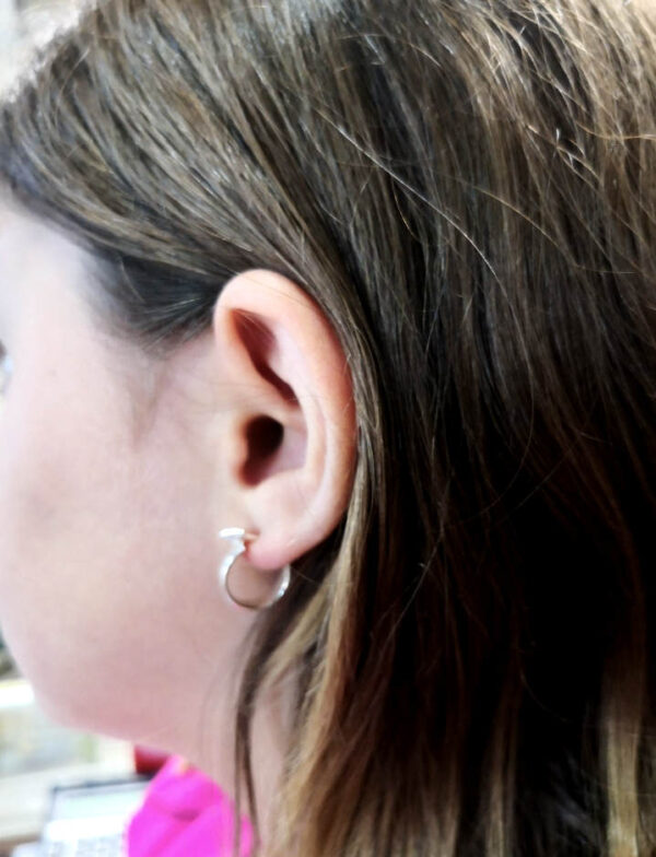 Pendientes de Plata Unisex - Imagen 2