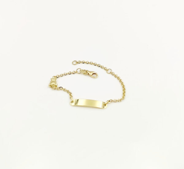 Esclava bebé oro 18k con oso