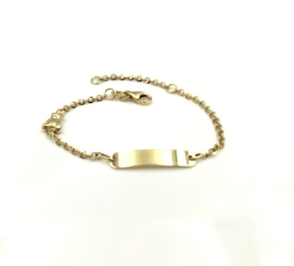 Esclava bebé oro 18k con Oso - Imagen 4