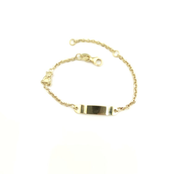 Esclava bebé oro 18k con Oso - Imagen 2