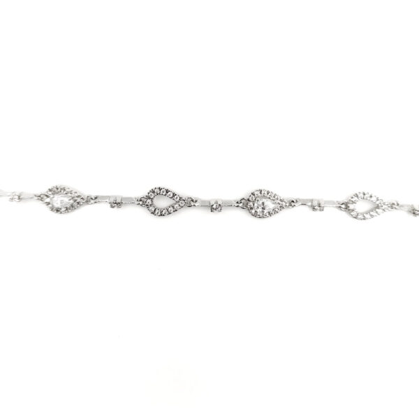 Pulsera Circonitas Oro Blanco 18k 010200460