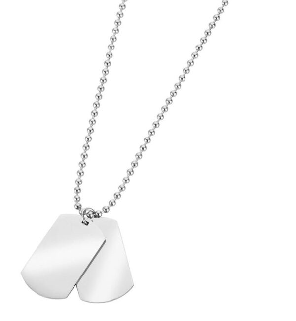 Colgante marea DOO107/11 en acero con chapas modelo militar