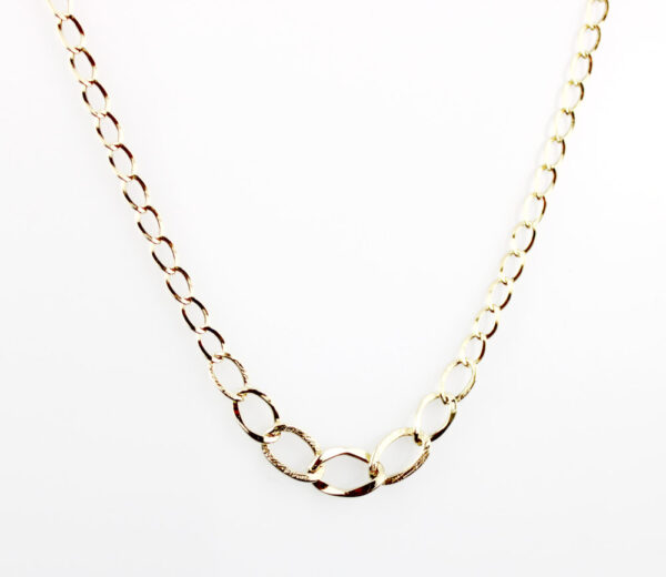 Gargantilla oro 18k eslabones de 45 cm