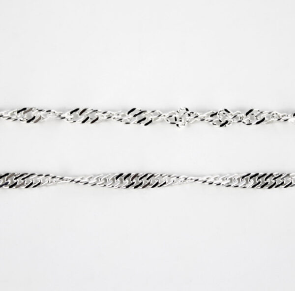 Cadena modelo Singapur en Plata Ley 925 50 cm
