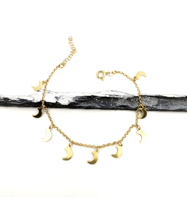 Pulsera Lunas en Plata de ley chapada