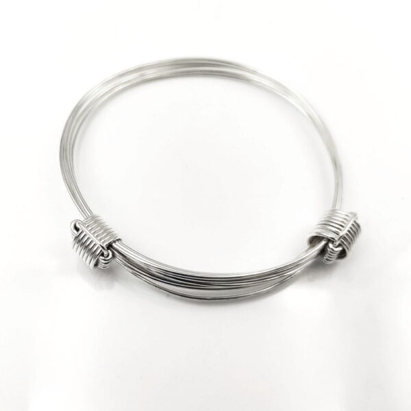 Pulsera 6 Hilos Nudos en Plata ley 925