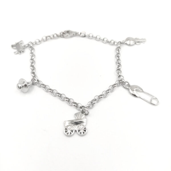 Pulsera Mamá en Plata ley 925