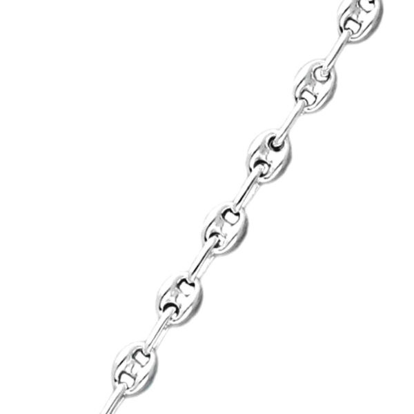 Cadena modelo Calabrote en Plata Ley. 50 cm maciza