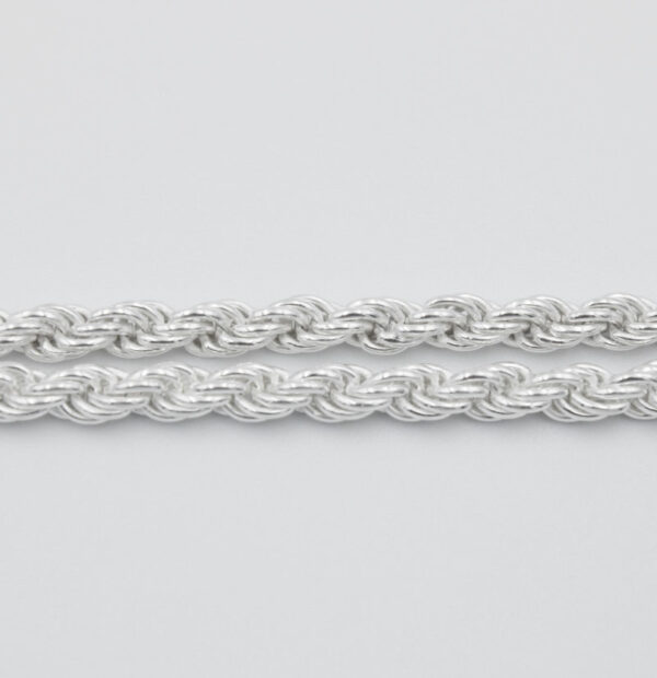Cordón Calabrote 2mm Plata ley 925. 60cm - Imagen 2