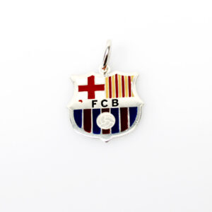 Medalla Escudo FC Barcelona en Plata 925 a Color