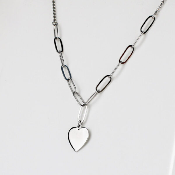 Pulsera Plata marca Silver Diez con corazón
