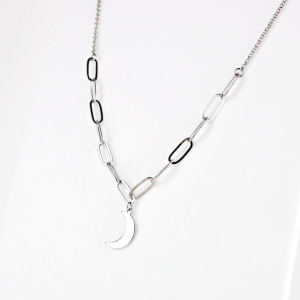 Gargantilla Luna Marca Silver Diez en Plata Ley - Imagen 2