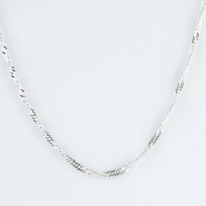 Cadena Singapur en Plata Ley 925.