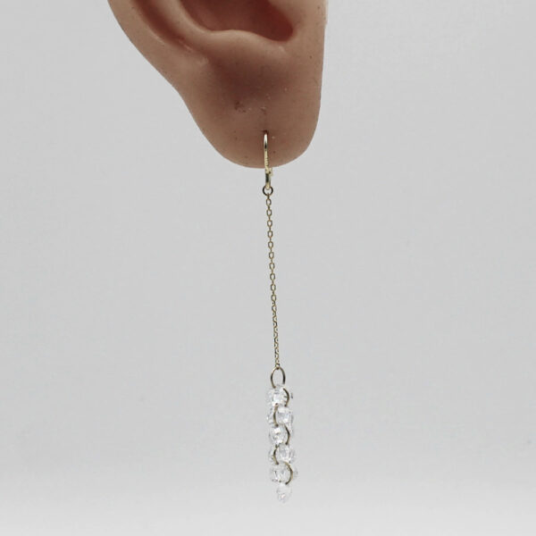 Pendientes Cristal en Plata ley chapados - Imagen 8