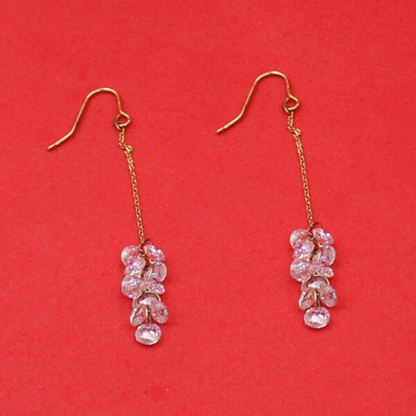 Pendientes Cristal en Plata ley chapados - Imagen 6