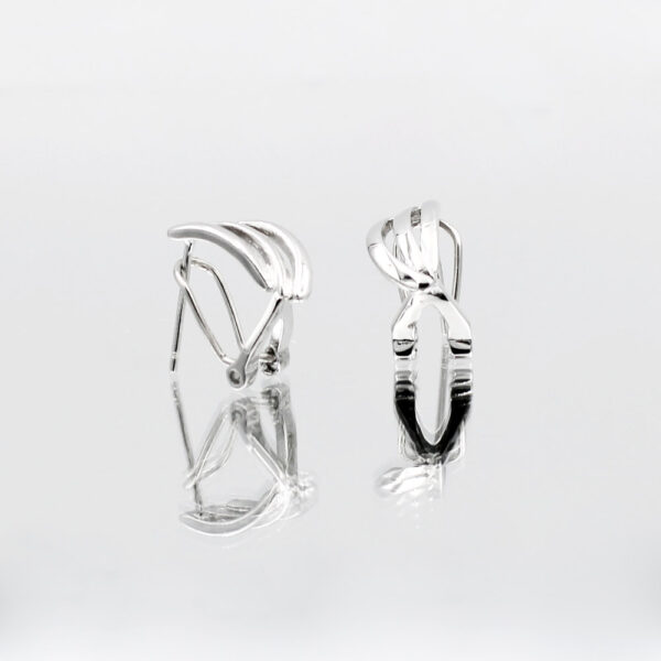 Pendientes Marca Silver Diez en Plata Ley 925 Cierre Omega - Imagen 3