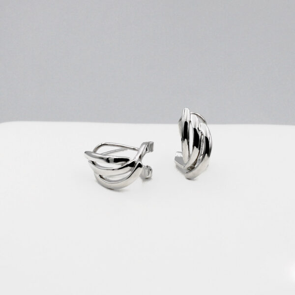 Pendientes Marca Silver Diez en Plata Ley 925 Cierre Omega