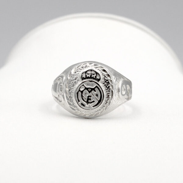 Sortija Sello Equipo Futbol Real Madrid en Plata Ley 925