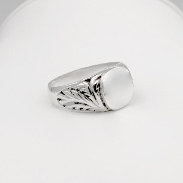 Sortija Modelo Sello para Hombre en Plata ley 925 - Imagen 7