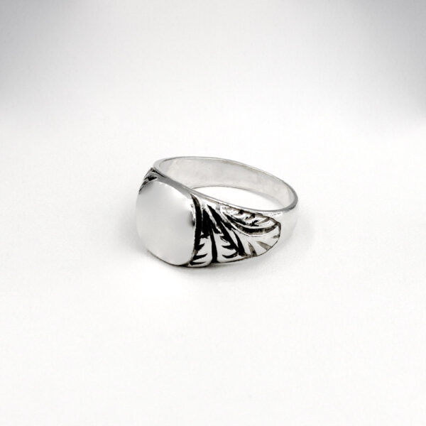 Sortija Modelo Sello para Hombre en Plata ley 925 - Imagen 6