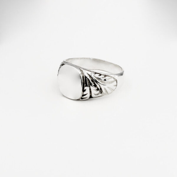 Sortija Modelo Sello para Hombre en Plata ley 925 - Imagen 3