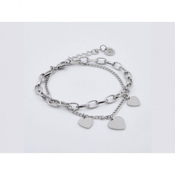 Pulsera Avanty AV0072 en acero con Corazones