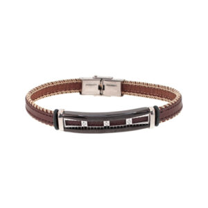 Pulsera Avanty AV0208 en Piel marrón pezpunteado