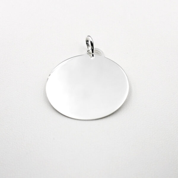 Colgante Liso Redodndo para Grabado en Plata ley 925