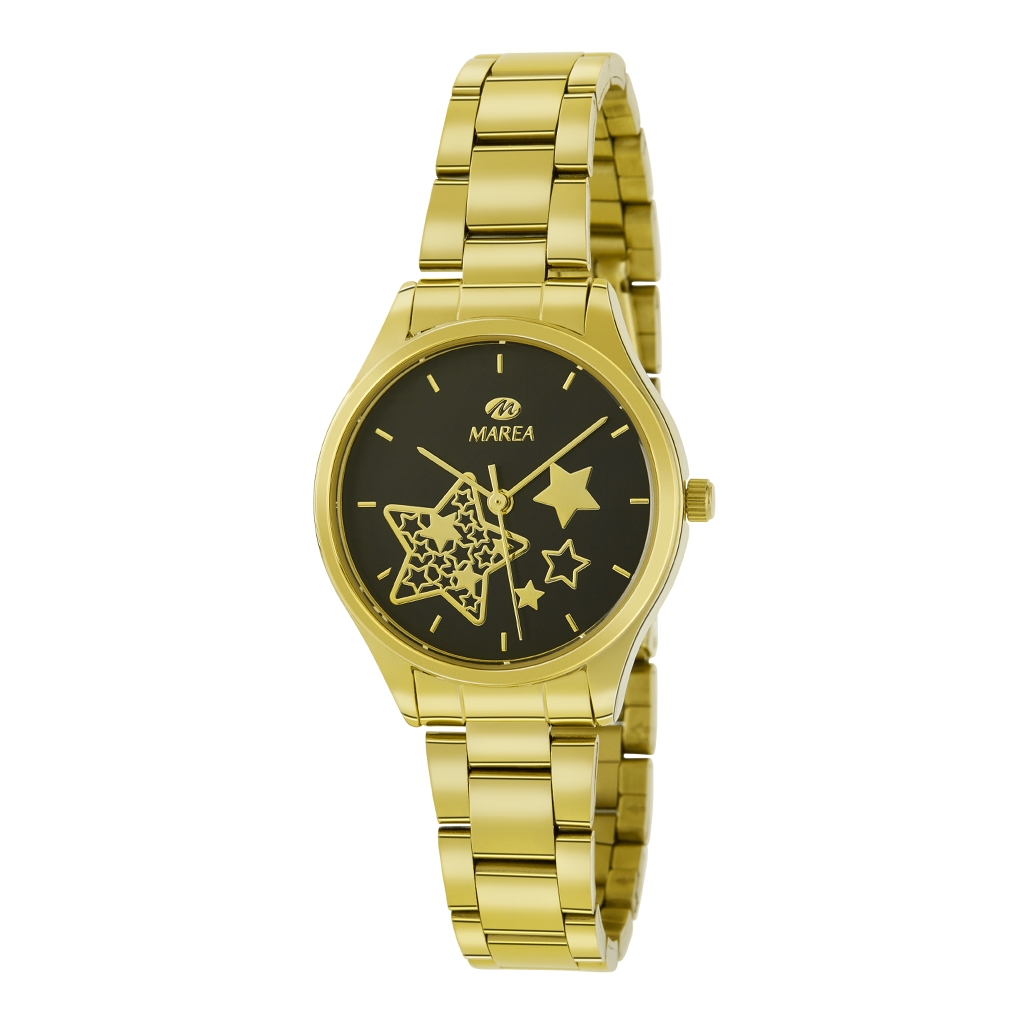 Reloj Marea B41240/4. Dorado Estrellas. Mujer