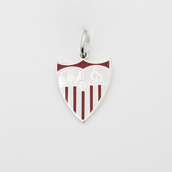 Colgante Sevilla F.C. Escudo Esmaltado a fuego en Plata Ley 925