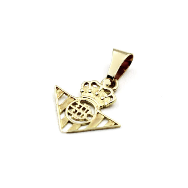 Colgante Escudo Real Betis Balompie en Oro 18k