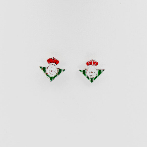 Pendientes del Betis en Plata Ley a Color